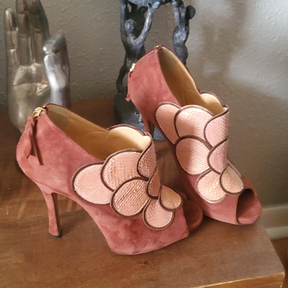 Peep Toe Booties - Picture 2 of 3